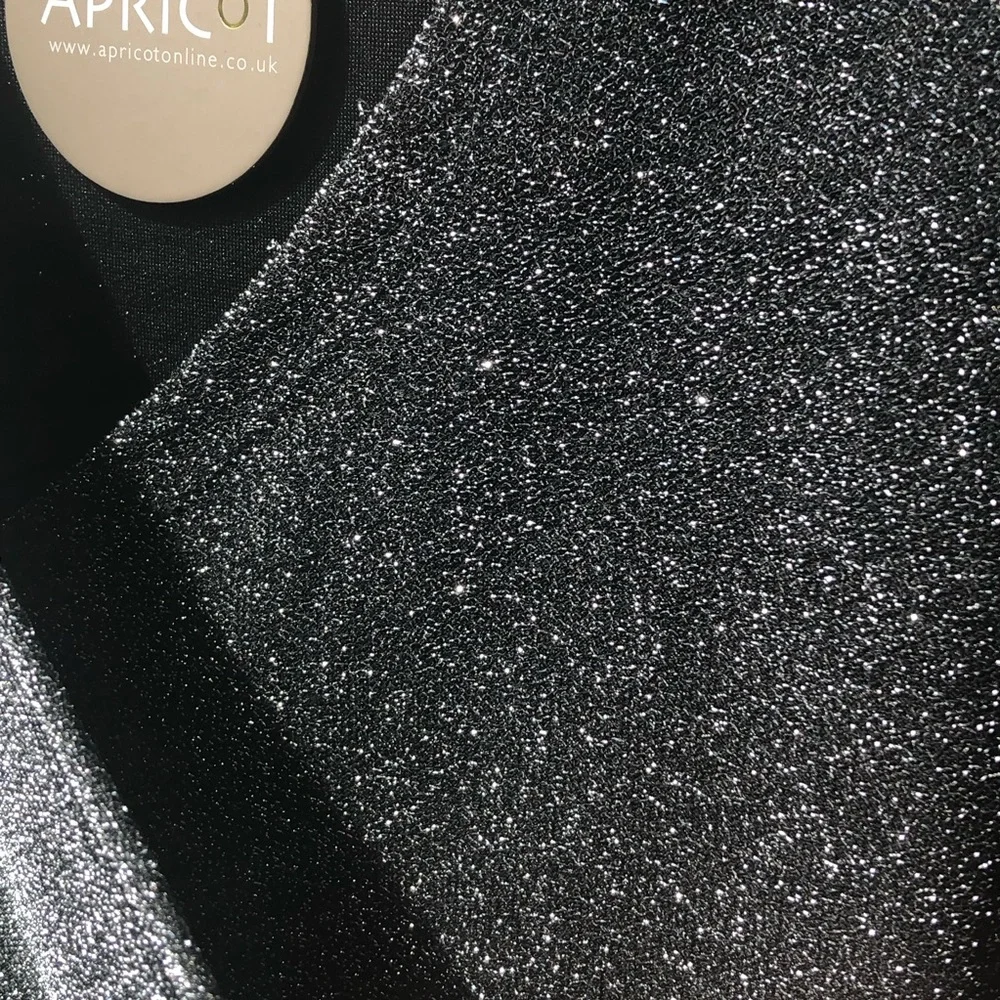 APRICOT Black Shimmer Mini Dress —#063 - Picture 12 of 15